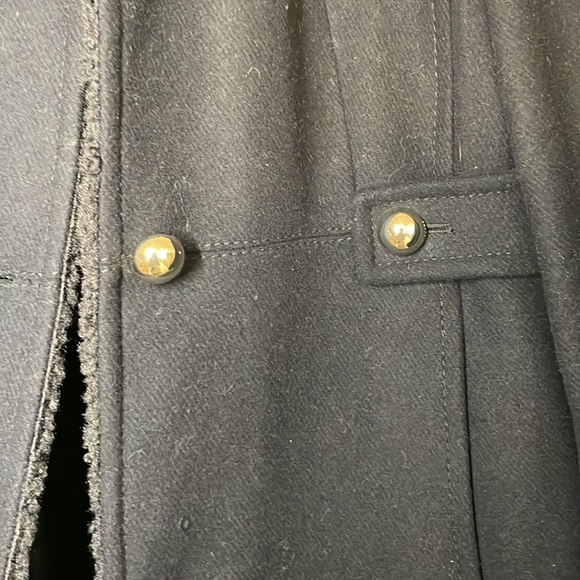 kate spade Wool Blend Coat with Faux Shearling Collar and Trim - Picture 14 of 17